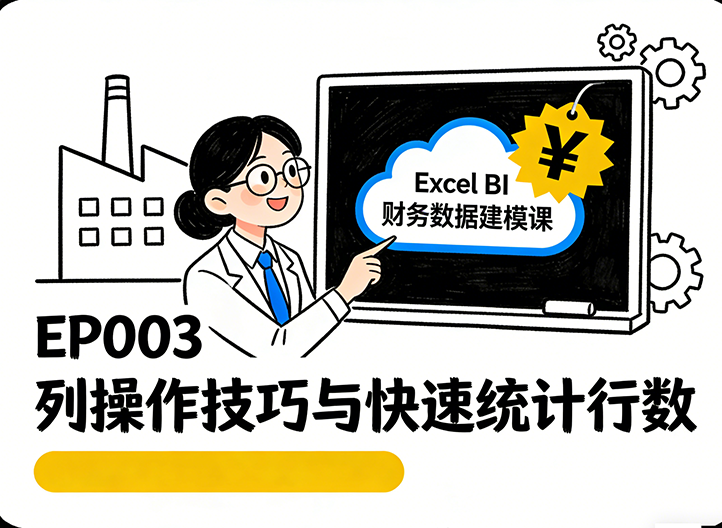 EP003 列操作技巧与快速统计行数-小微之家 | 汪斌带你开公司 | 老汪洞察