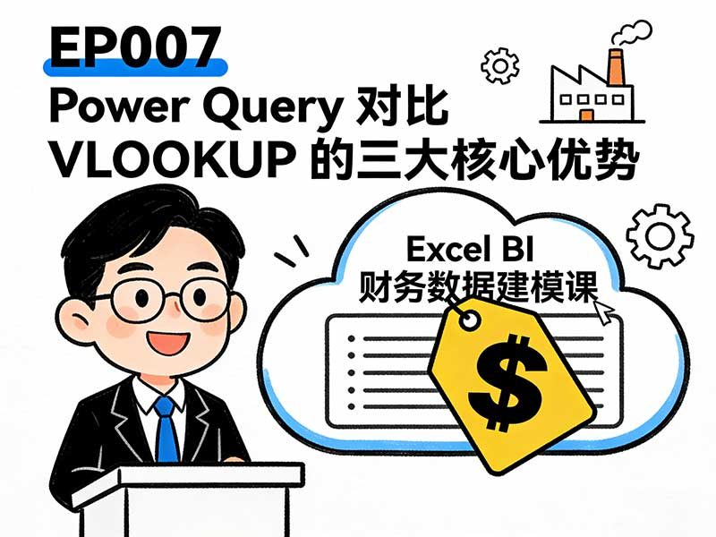 EP007 Power Query 对比 VLOOKUP 的三大核心优势（续上节）-小微之家 | 汪斌带你开公司 | 老汪洞察
