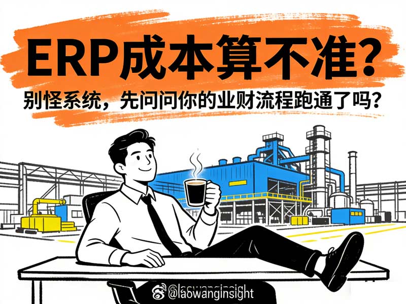 ERP成本算不准?别怪系统,先问问你的业财流程跑通了吗?为什么我说成本核算不是财务的独角戏?聊聊业财一体化下的成本真相-小微之家 | 汪斌带你开公司 | 老汪洞察
