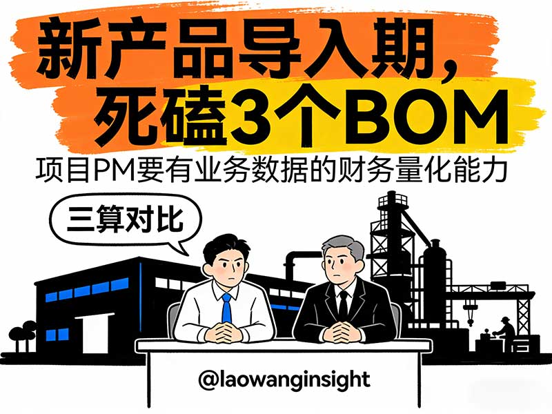 辛辛苦苦量产，财务一算却亏本？新产品导入期最容易踩的4个成本大坑！项目经理不懂“业财融合”，你的新产品在BOM阶段就已经亏钱了-小微之家 | 汪斌带你开公司 | 老汪洞察