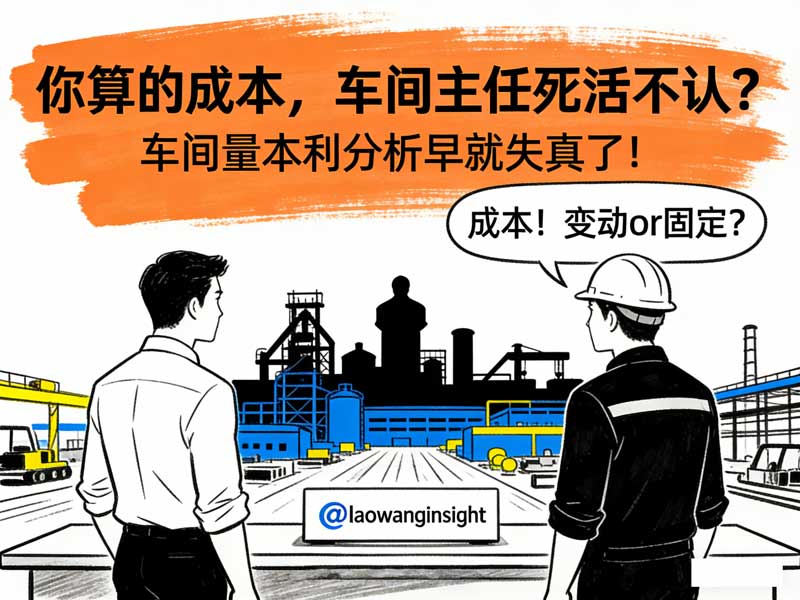 还在按“产量”平摊总部费用？你的车间量本利分析早就失真了！为什么你算的成本，车间主任死活不认？一文讲透变动与固定成本的底层逻辑！-小微之家 | 汪斌带你开公司 | 老汪洞察