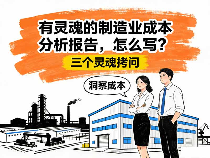 制造业成本会计怎么写出有灵魂的成本分析报告？-小微之家 | 汪斌带你开公司 | 老汪洞察