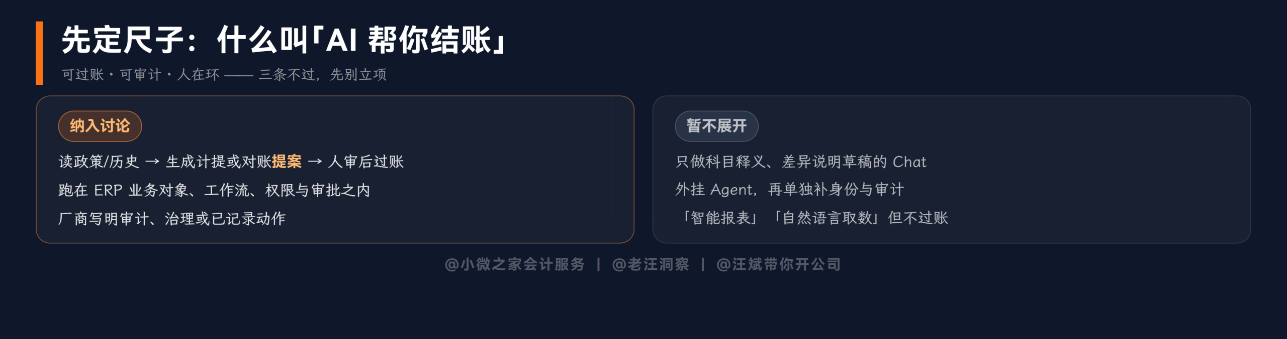 先定尺子:纳入与暂不讨论