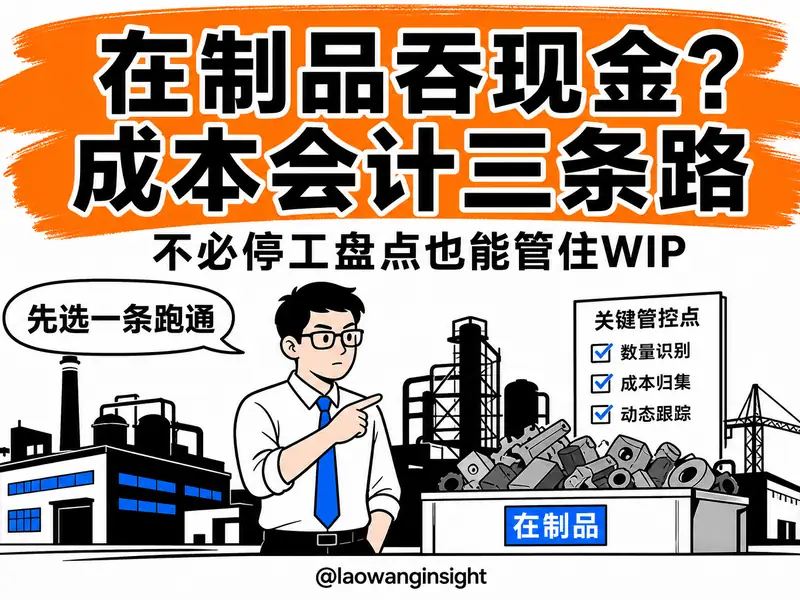制造业在制品(WIP)怎么管?三条路 + 资金占用测算 + 金蝶月末清单-小微之家 | 汪斌带你开公司 | 老汪洞察