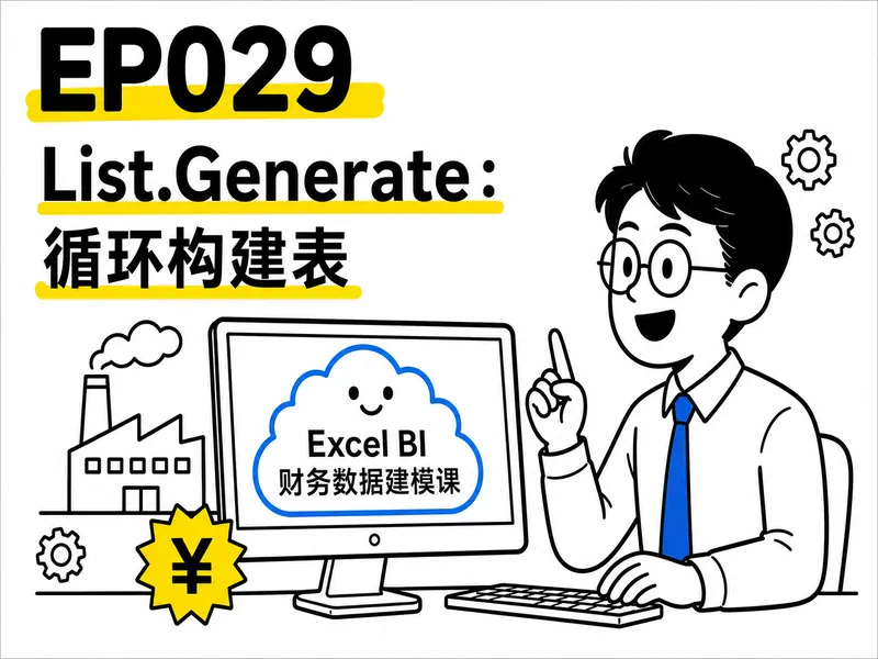 EP029 List.Generate:财务BP如何用循环把「表头+多人」拆成工资条、按步长筛达标产品-小微之家 | 汪斌带你开公司 | 老汪洞察