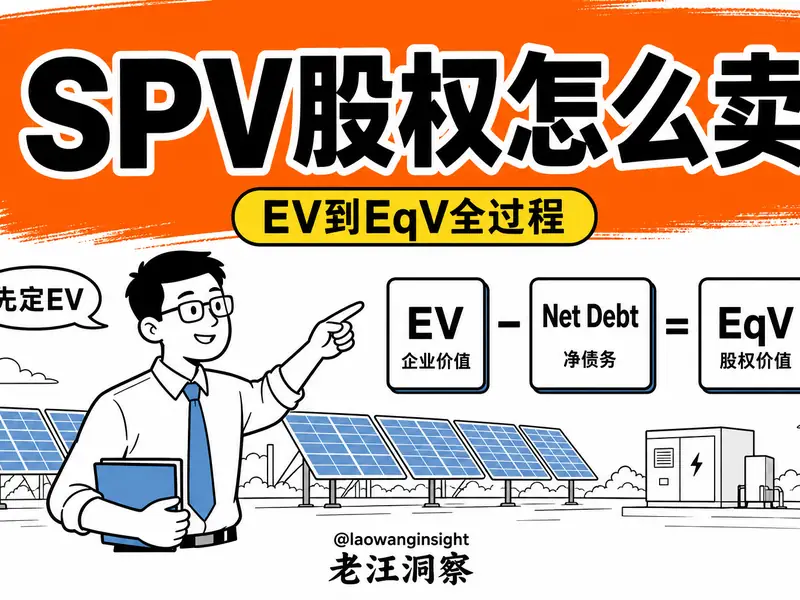 海外光伏 SPV 股权怎么卖?从 DCF 实体价值到交割股权对价的全过程-小微之家 | 汪斌带你开公司 | 老汪洞察