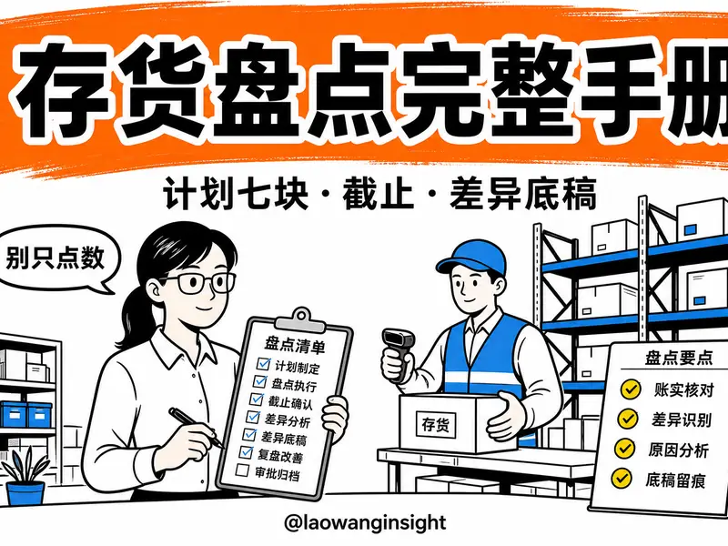 制造业存货盘点完整手册：计划七块 + 出入库截止 + 差异分析底稿（可下载 Excel）-小微之家 | 汪斌带你开公司 | 老汪洞察