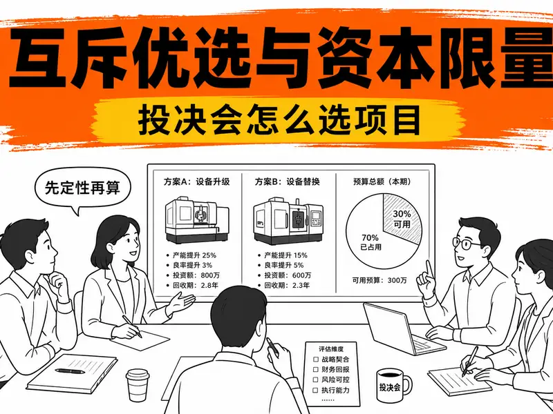 互斥项目怎么选?资本限量下怎么组合?财务 BP 投决一次讲透-小微之家 | 汪斌带你开公司 | 老汪洞察