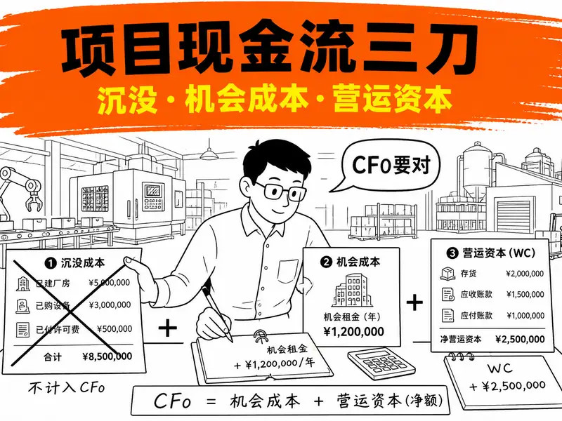 项目现金流怎么界定？沉没成本、机会成本与营运资本一次讲透-小微之家 | 汪斌带你开公司 | 老汪洞察