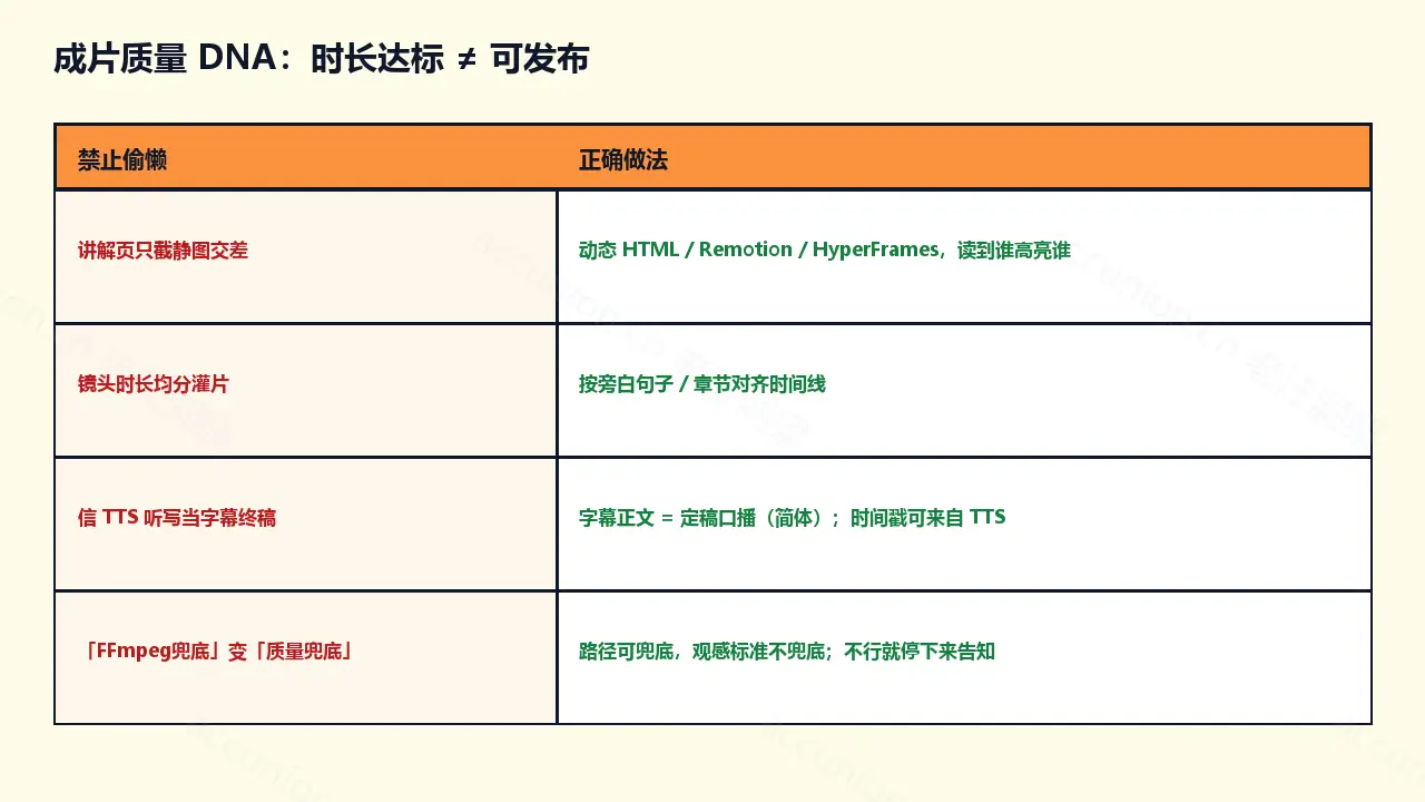 成片质量DNA对照
