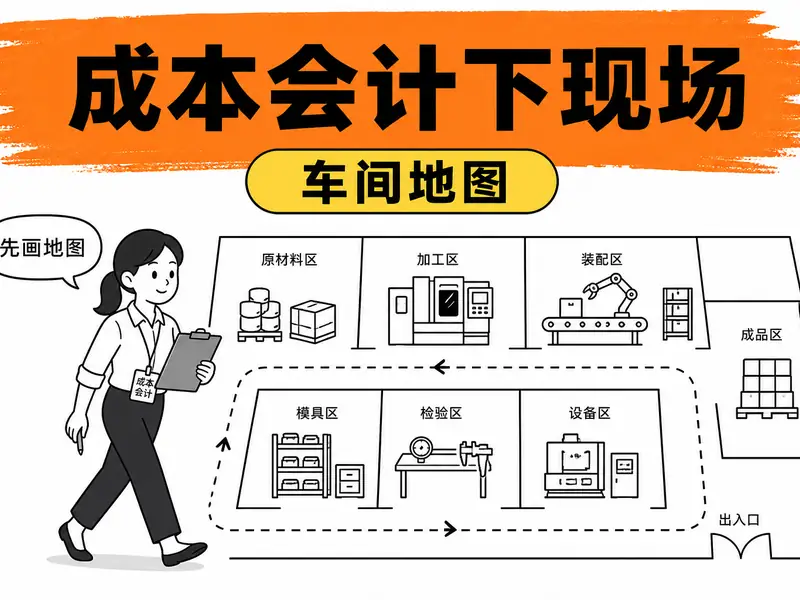 成本会计怎么下现场?车间地图 + 成本驱动因子清单-小微之家 | 汪斌带你开公司 | 老汪洞察