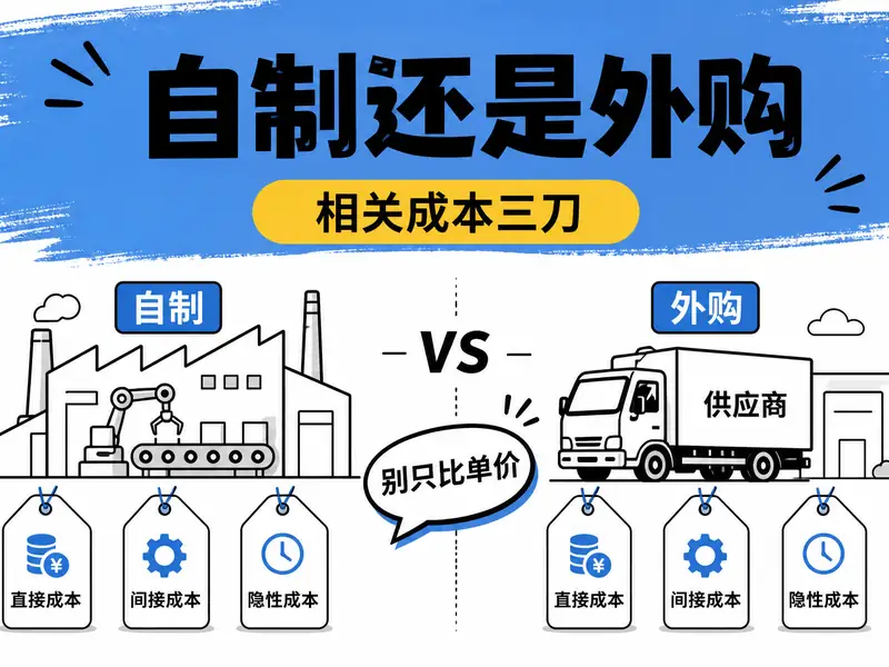 零部件自制还是外购？三种产能情形下的相关成本与差量分析-小微之家 | 汪斌带你开公司 | 老汪洞察