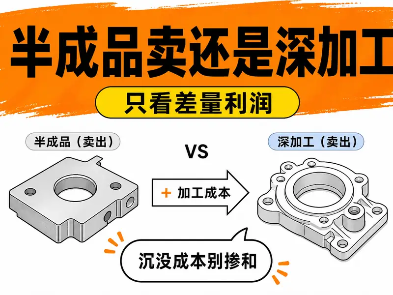 半成品直接卖还是深加工？差量利润与沉没成本一次拆清-小微之家 | 汪斌带你开公司 | 老汪洞察