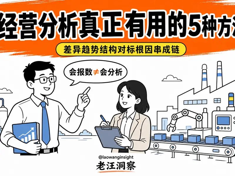 经营分析真正有用的是这5种方法:差异、趋势、结构、对标、根因-小微之家 | 汪斌带你开公司 | 老汪洞察