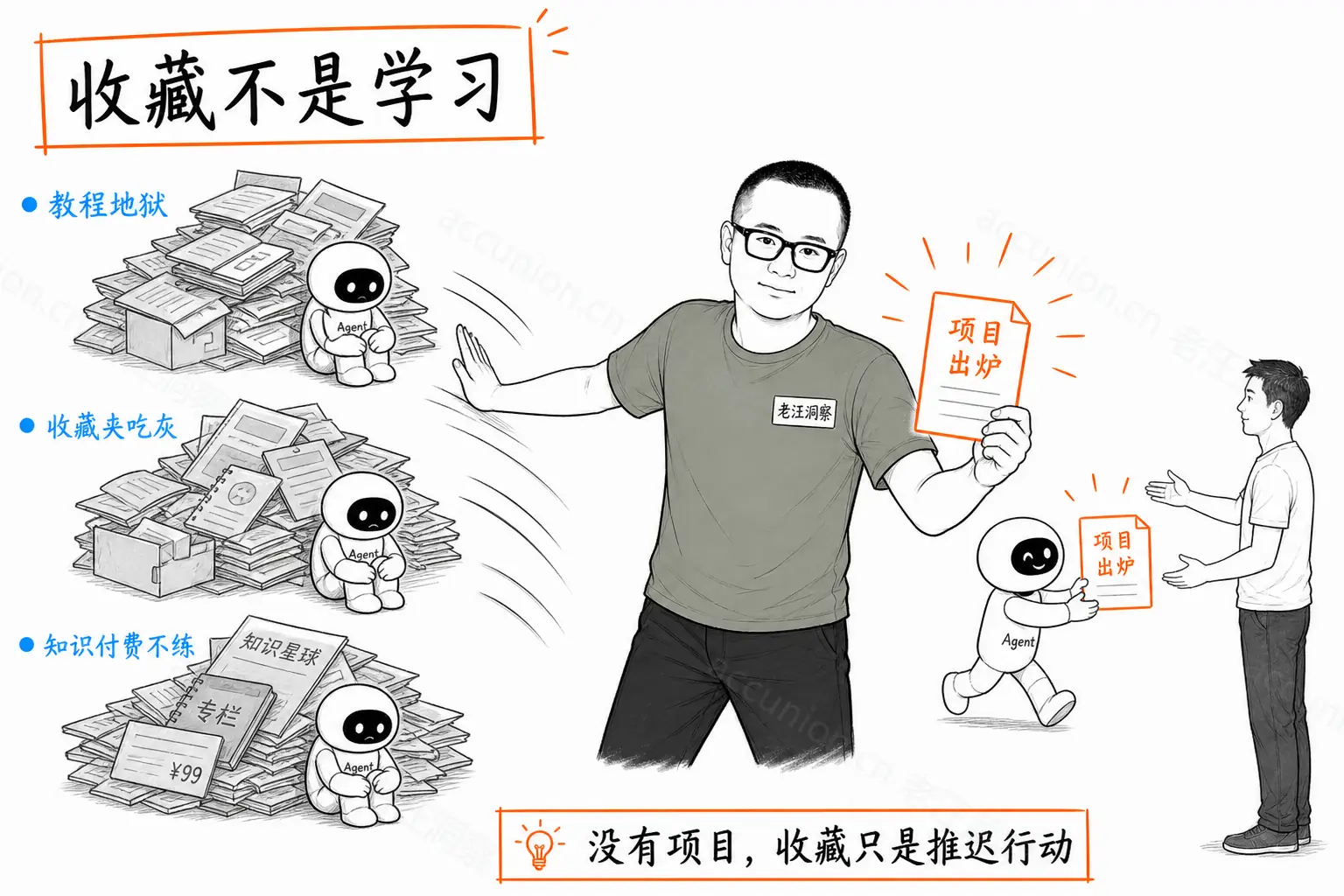 收藏不是学习