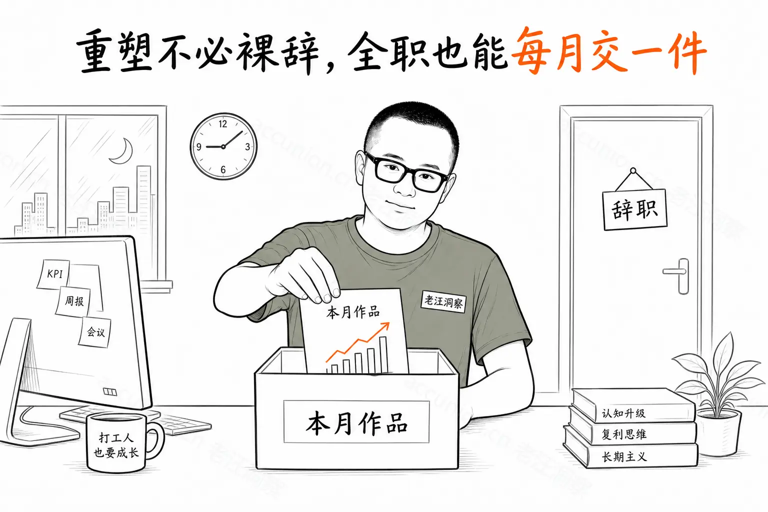 重塑不必裸辞,全职也能每月交一件