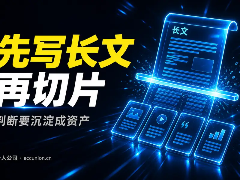 就算讨厌写，也先把长文写起来：一人公司靠长文沉淀判断-小微之家 | 汪斌带你开公司 | 老汪洞察