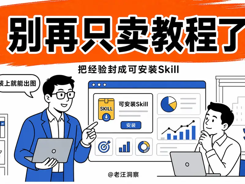 AI时代知识付费怎么转型:把经验封装成可安装的 Agent Skill(产品毛利四象限实战)-小微之家 | 汪斌带你开公司 | 老汪洞察