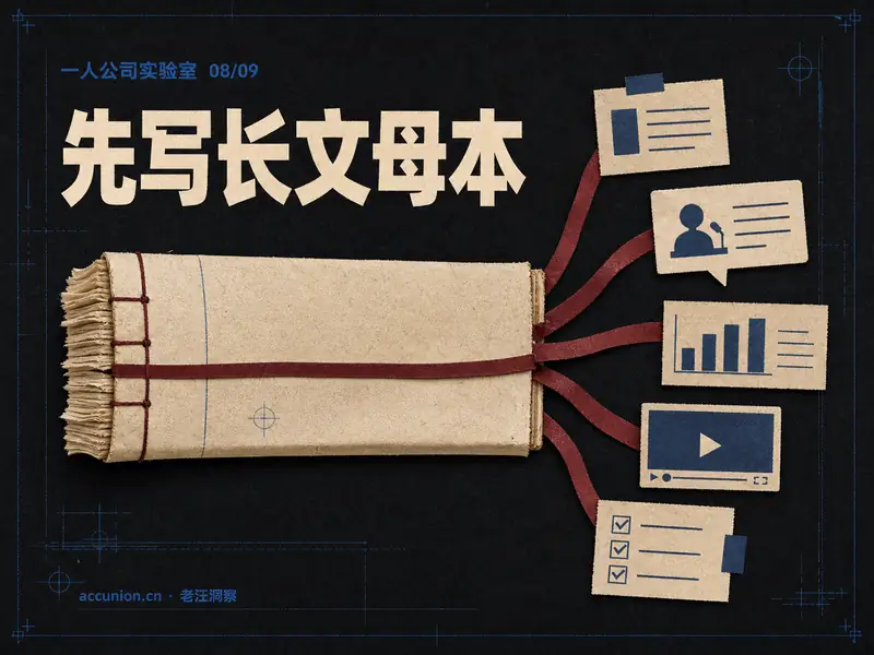 专业判断为什么需要一篇长文母本？-小微之家 | 汪斌带你开公司 | 老汪洞察