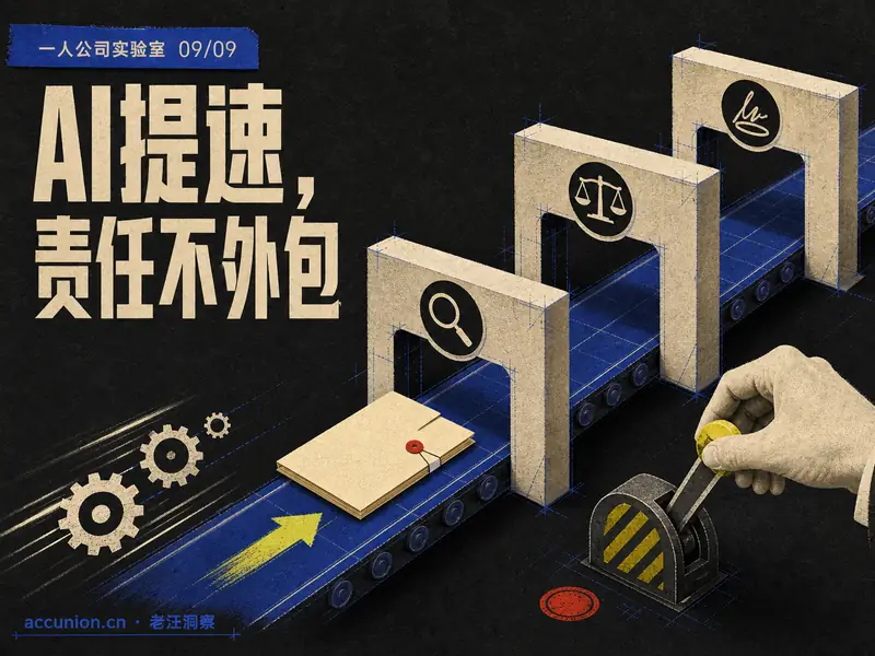 一人公司怎么用 AI 提速？先画出不能交给模型的三道线-小微之家 | 汪斌带你开公司 | 老汪洞察
