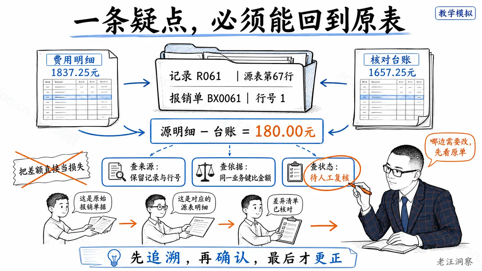 保留原始位置,差额才能继续核实