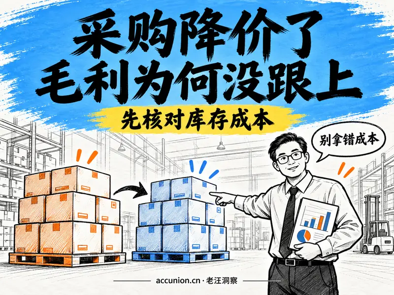 采购降价与销售毛利：从材料入库到销售结转的成本核对案例-小微之家 | 汪斌带你开公司 | 老汪洞察