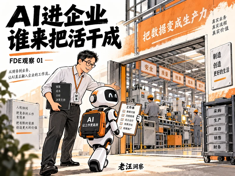 企业AI落地为什么需要FDE:财务人要把分析做到业务结果里-小微之家 | 汪斌带你开公司 | 老汪洞察